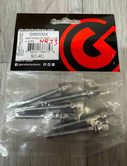 Gibratlar Drum Tension Rods 52mm Screws Tom x6 #VT9