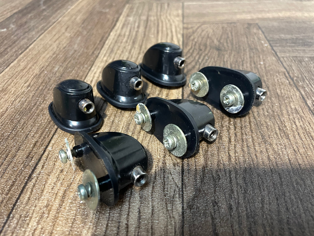 Premier Cabria Black Tom Drum Spares Lugs 25mm Hardware Set Of 6 #KO185