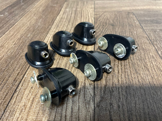 Premier Cabria Black Tom Drum Spares Lugs 25mm Hardware Set Of 6 #KO185