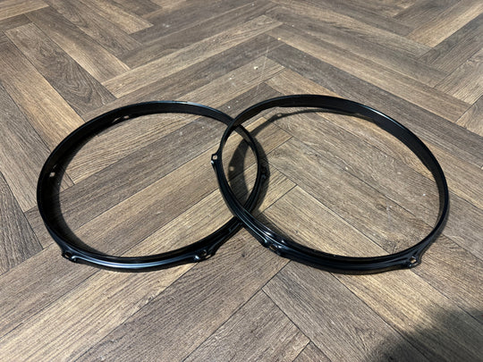 Pearl Black Tom Drum 12” 6 Lug Hoops Rims Hardware Tension #FY67/BG17/JA195/MM42