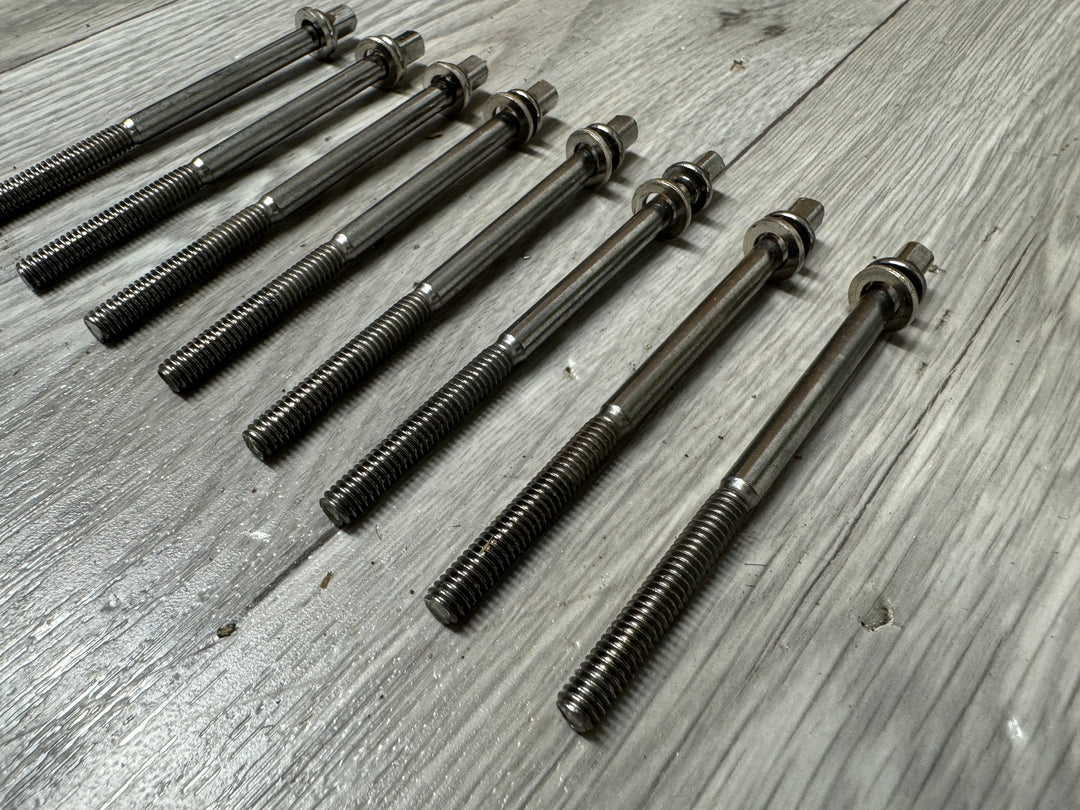 Tama Drum Tension Rods 95mm Screws Tom Hardware Spares x8 #VJ12