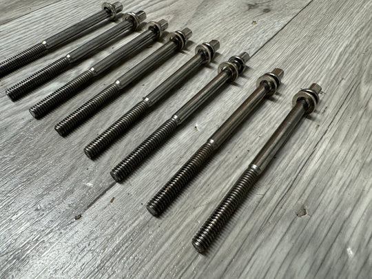 Tama Drum Tension Rods 95mm Screws Tom Hardware Spares x8 #VJ12