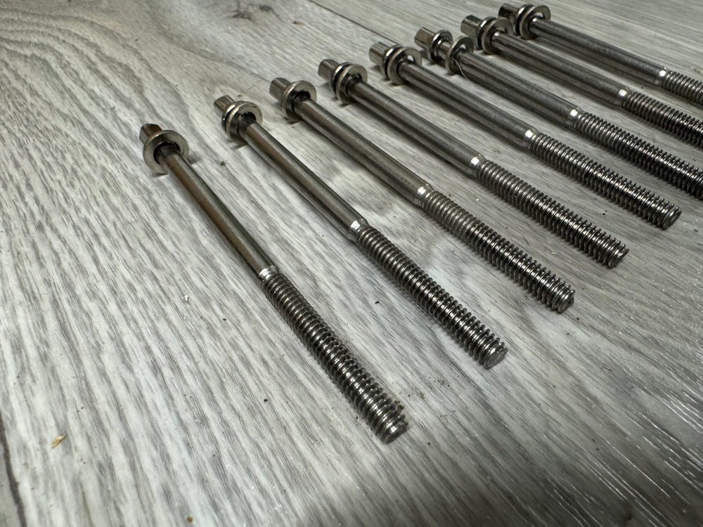 Tama Drum Tension Rods 95mm Screws Tom Hardware Spares x8 #VJ12