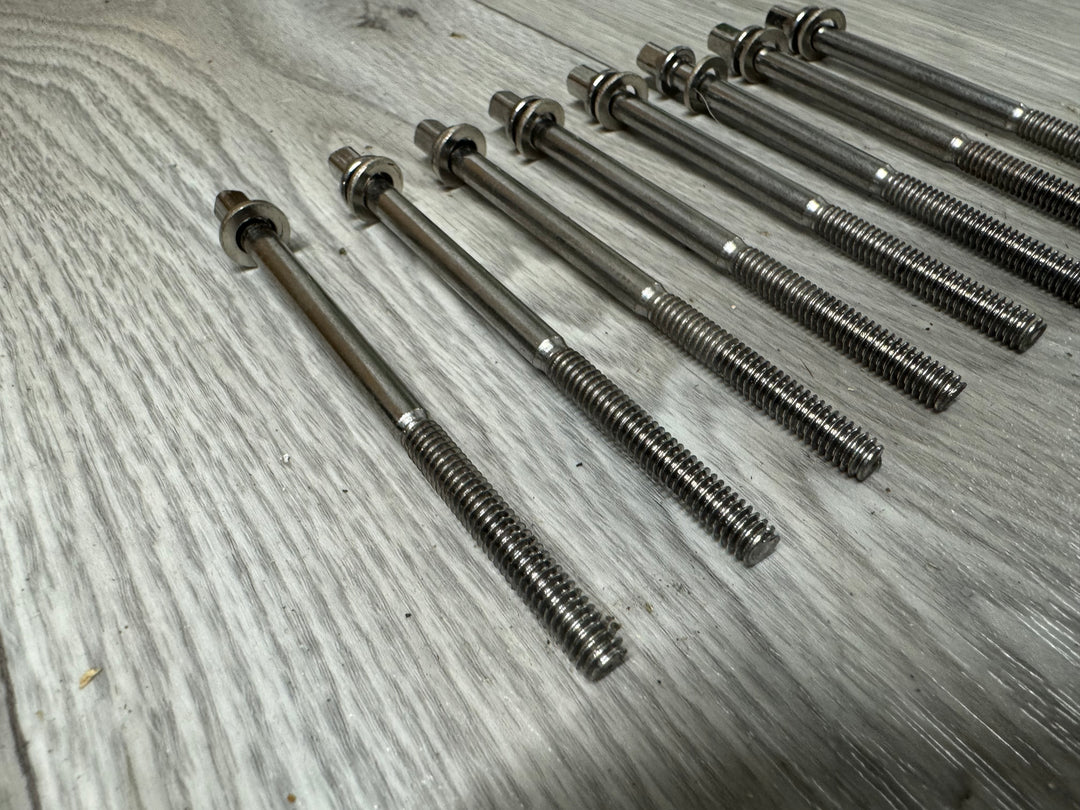 Tama Drum Tension Rods 95mm Screws Tom Hardware Spares x8 #VJ12