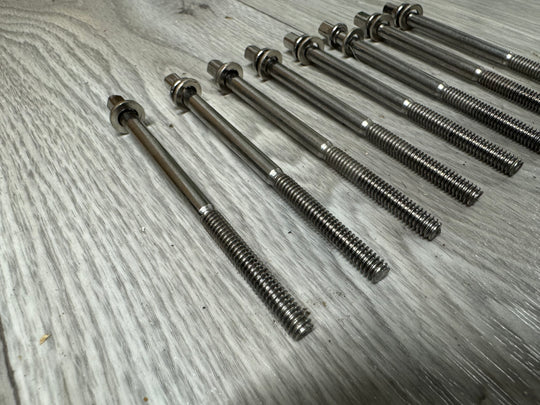 Tama Drum Tension Rods 95mm Screws Tom Hardware Spares x8 #VJ12