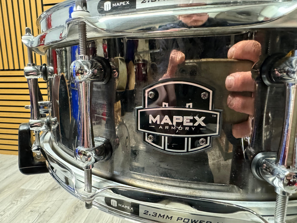 Mapex Armory Tomahawk 14” x 5.5” Snare Drum Steel / 10-Lug #VJ19