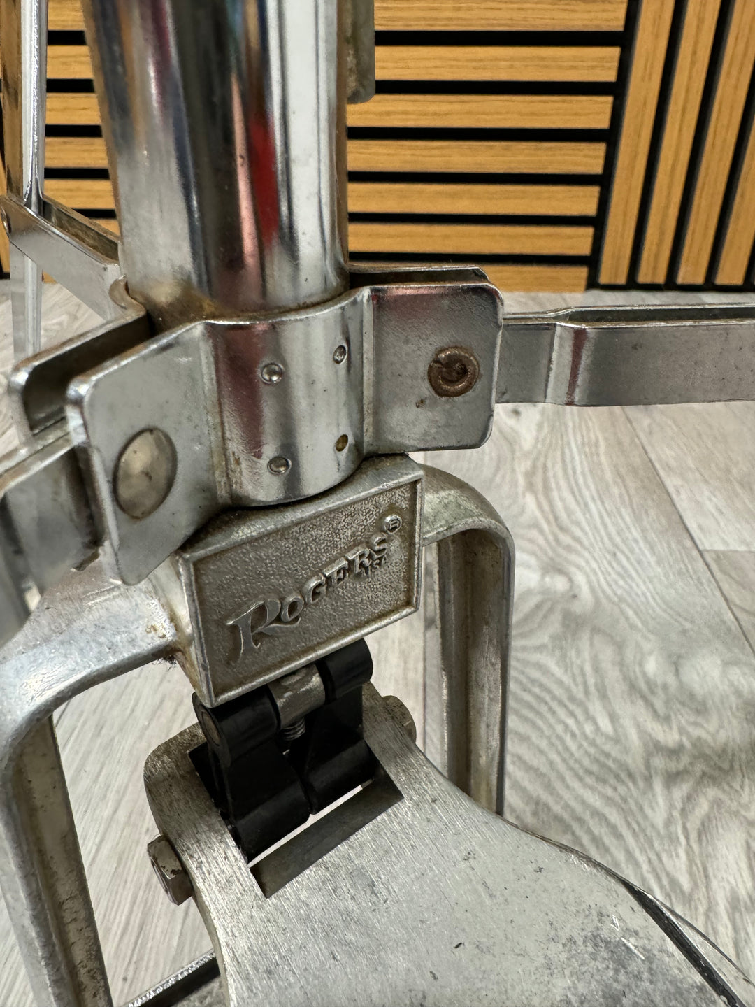 Vintage Rogers Memriloc Hi Hat Cymbal Stand Single Braced / Hardware #OV82