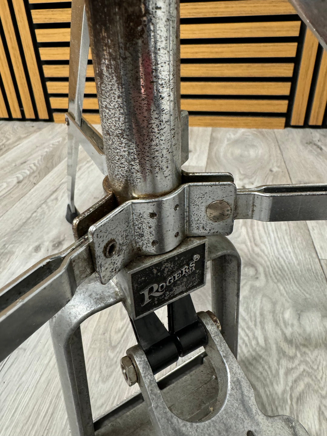 Vintage Rogers Swiv-O-Matic Hi Hat Cymbal Stand Single Braced / Hardware #OV83