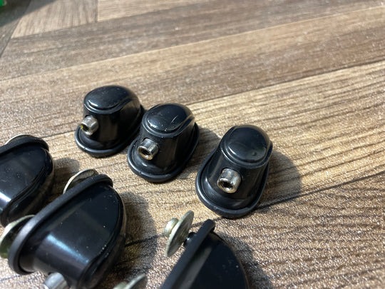 Premier Cabria Black Tom Drum Spares Lugs 25mm Hardware Set Of 6 #KO185