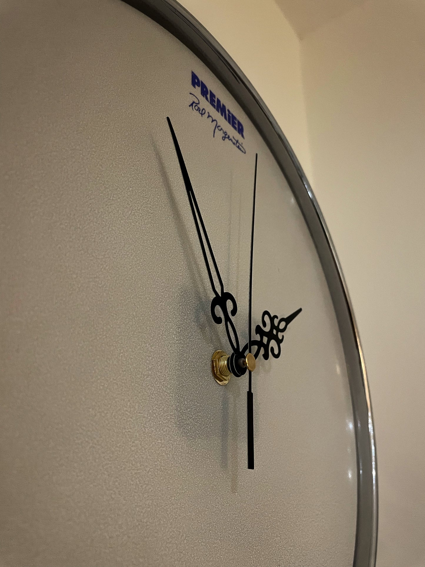 Premier Drum Clock / Wall Mounted 12” Drum Clock / Rustic / Upcycled Drum / Drum Kit
