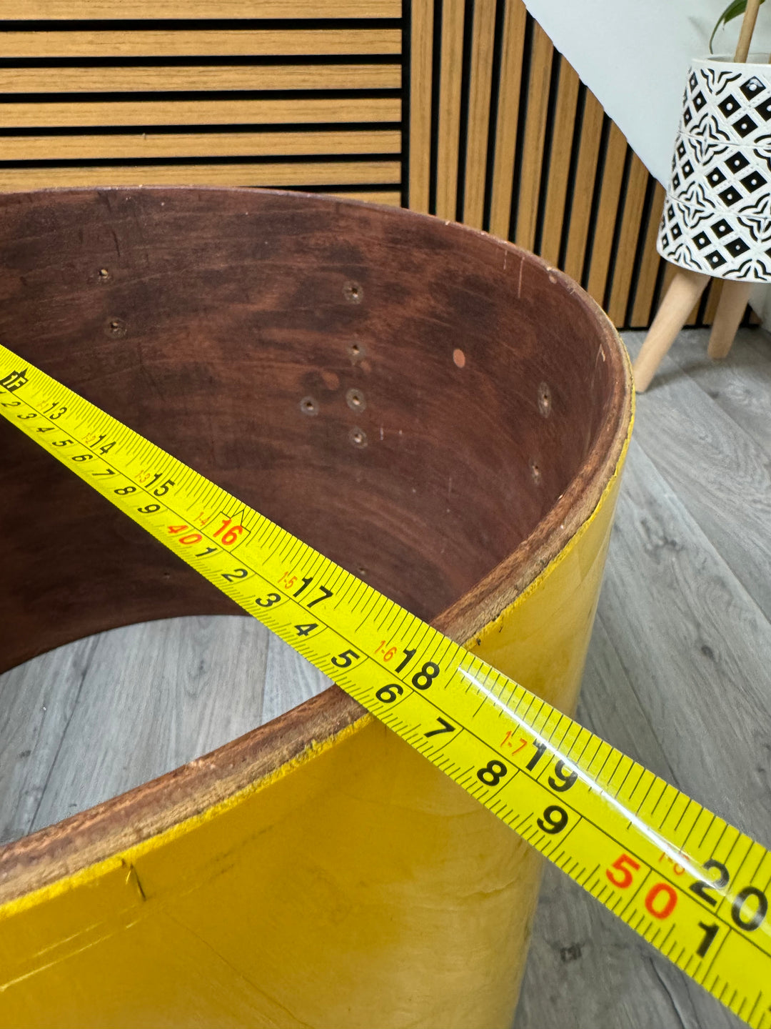 Vintage Bass Drum Shell 18”x14” Bare Wood Project #OI29