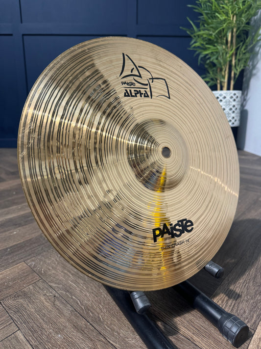 Paiste Alpha Thin Crash Cymbal 14”/35cm / Drum Accessory #NW5