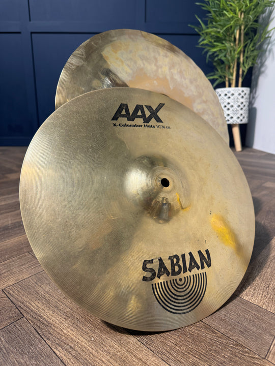 Sabian AAX X-Celerator Hats 14”/36cm Hi Hat Cymbals (Pair) #NW7