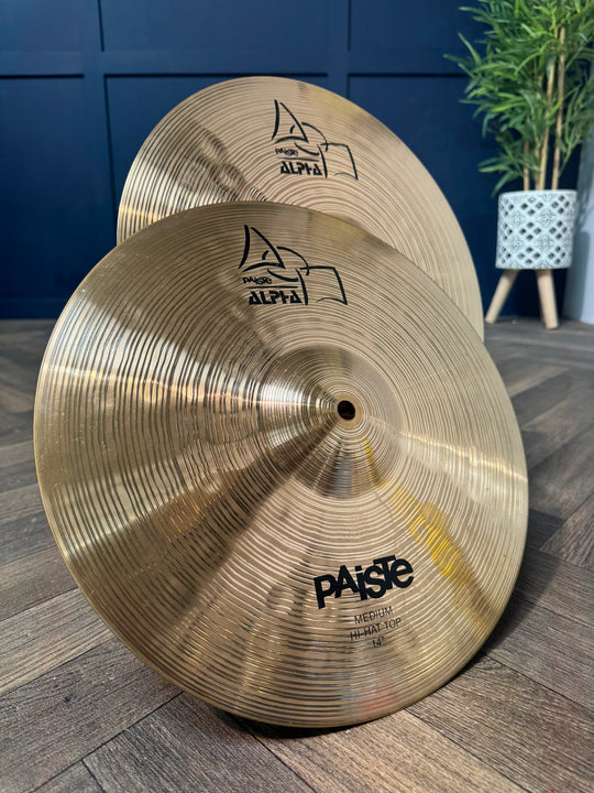 Paiste Alpha Medium Hi Hats 14"/35cm Cymbals (Pair) #NW17