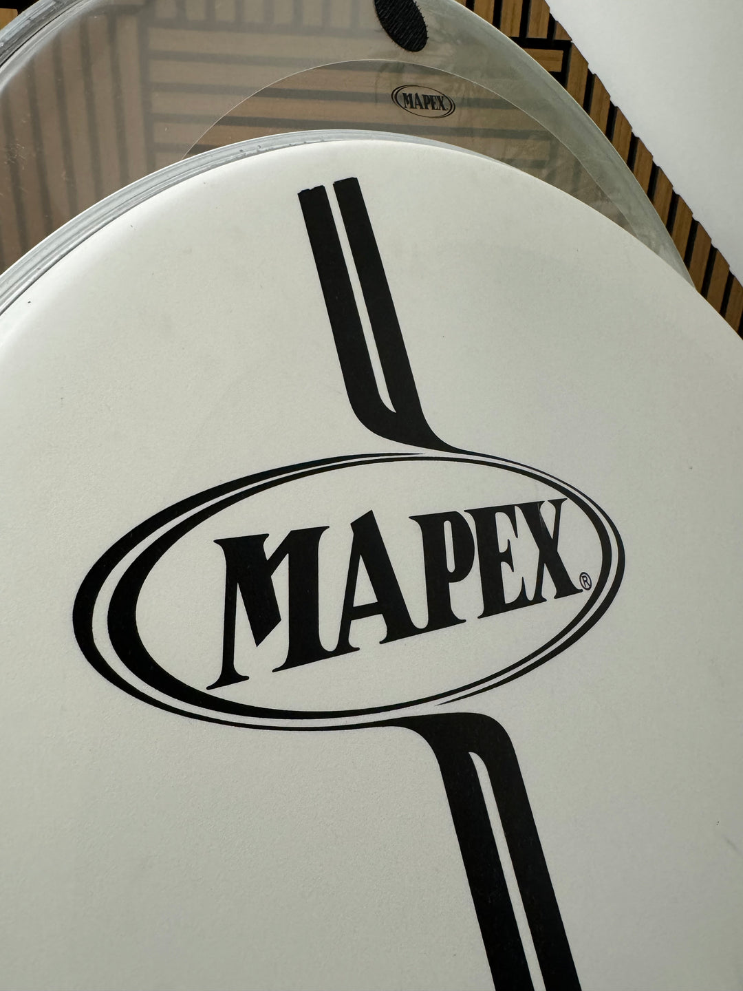 Mapex by Remo Bass 22" Drum Heads (Pair) / White & Clear #VA42