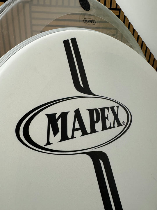 Mapex by Remo Bass 22" Drum Heads (Pair) / White & Clear #VA42