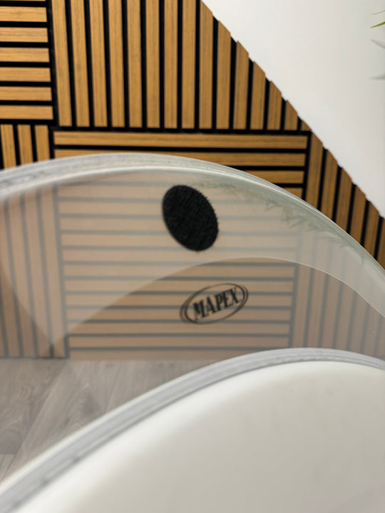 Mapex by Remo Bass 22" Drum Heads (Pair) / White & Clear #VA42