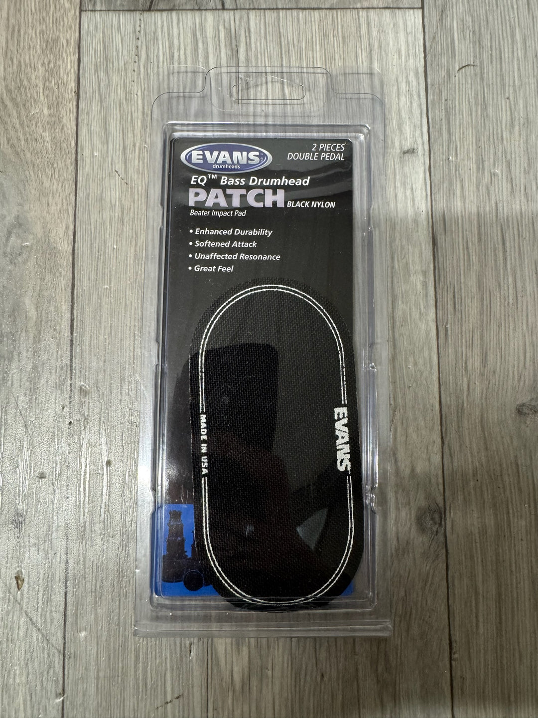 EVANS EQ Bass Drumhead Patch (Double Pedal) x1 / Accessory #WA32