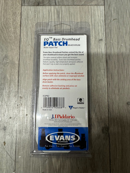 EVANS EQ Bass Drumhead Patch (Double Pedal) x1 / Accessory #WA32