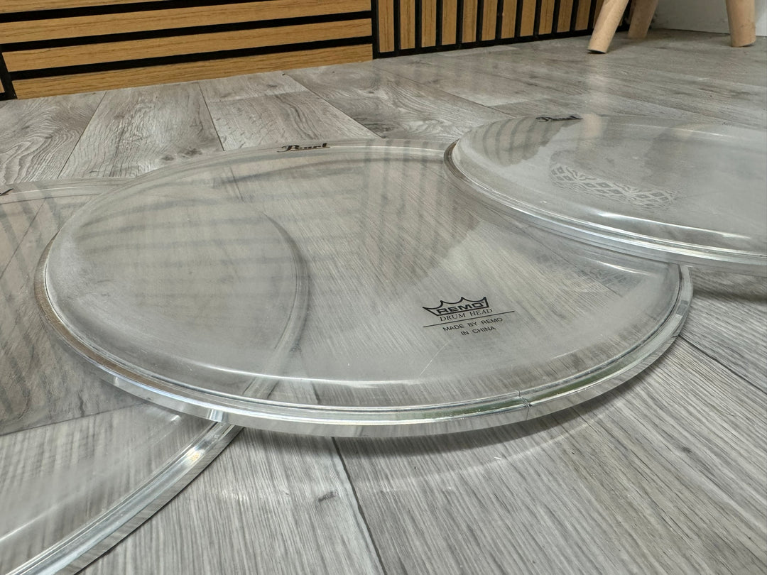 Pearl by Remo Tom Drum Heads Set Of 3 / 14" 12" 10" #WN60