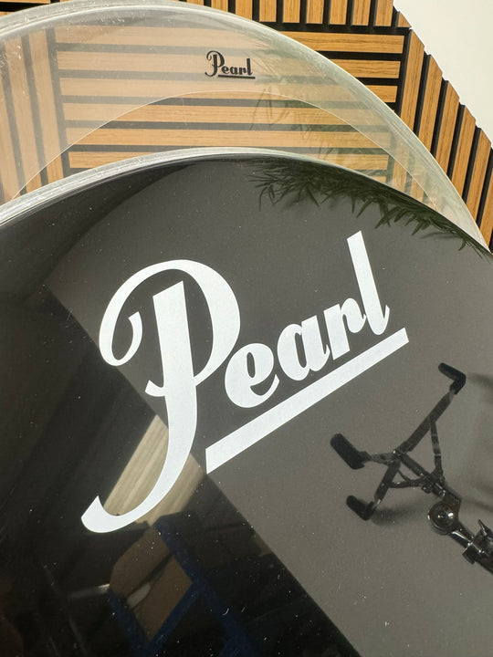 Pearl by Remo Bass 22" Drum Heads (Pair) / Black & Clear #WN66