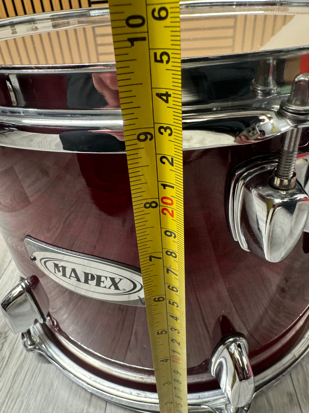 Mapex V Series Rack Tom Drum 12”x9”  / Red Wood Stain #VB3