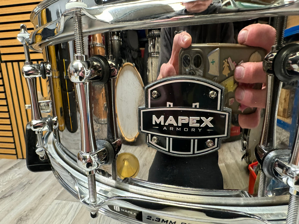 Mapex Armory Tomahawk 14” x 5.5” Snare Drum Steel / 10-Lug #VU48
