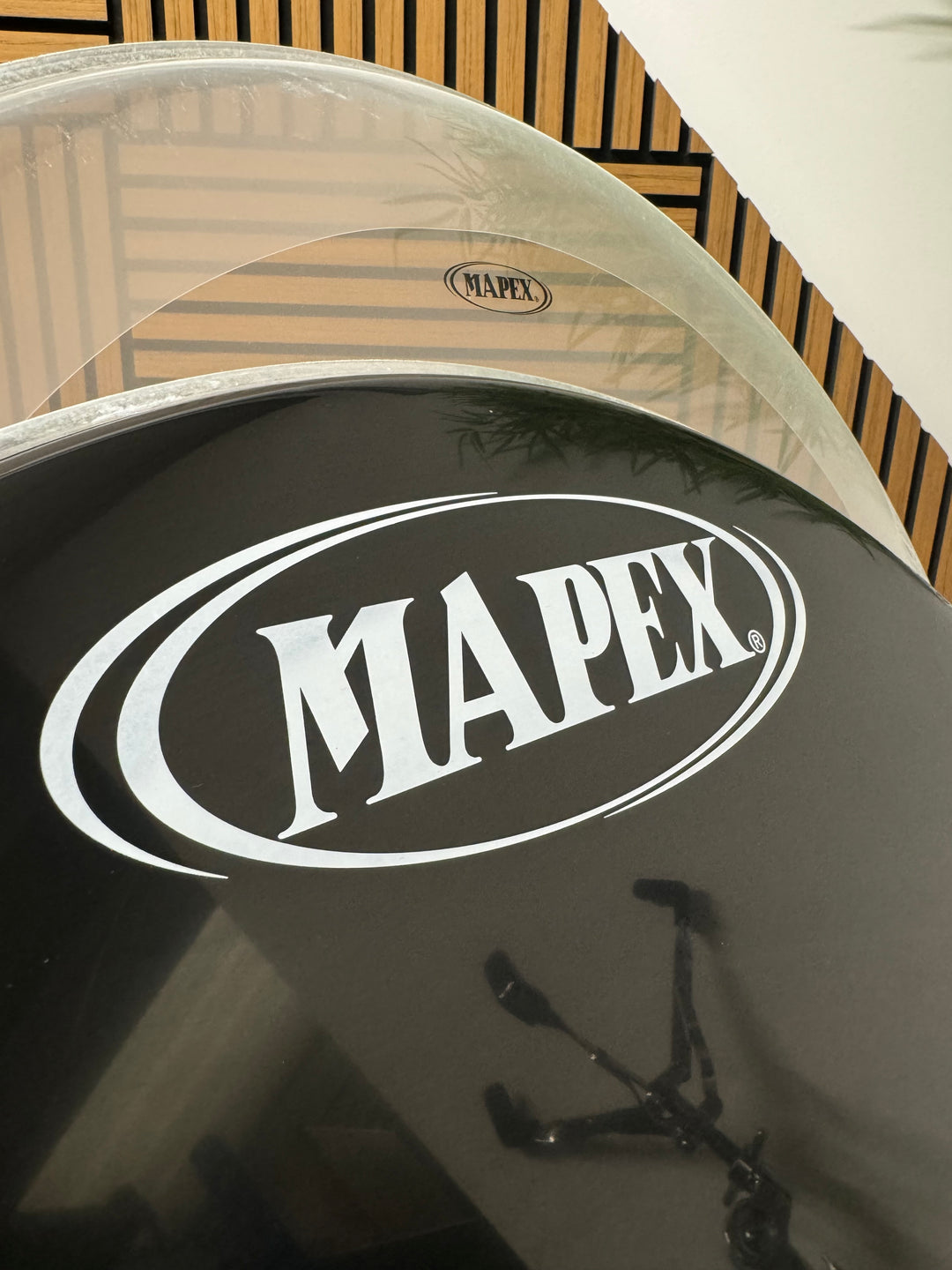 Mapex by Remo Bass 22" Drum Heads (Pair) / Black & Clear #VB8