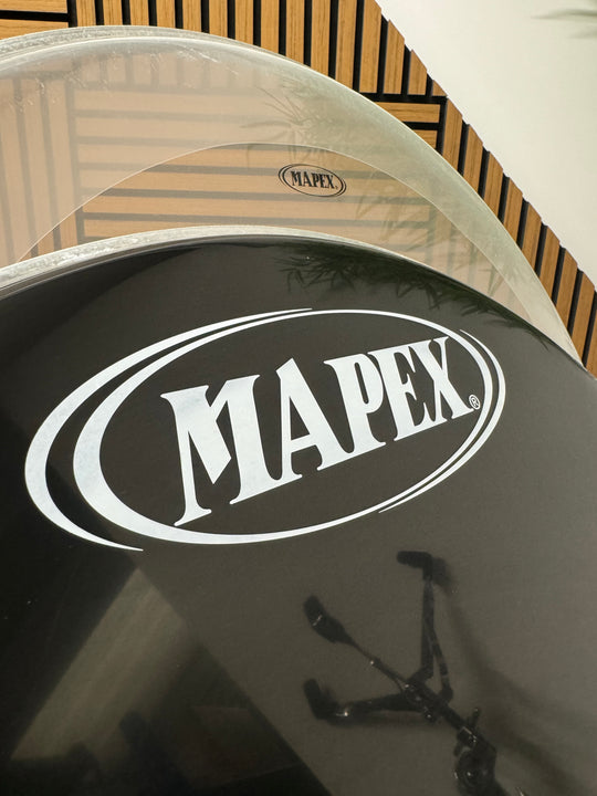 Mapex by Remo Bass 22" Drum Heads (Pair) / Black & Clear #VB8