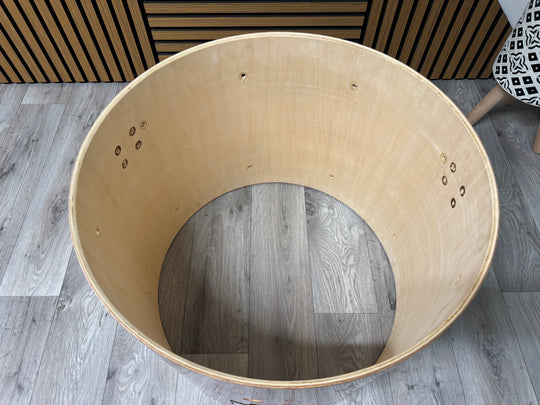 Mapex V Series Bass Drum Shell 22”x17.5” Bare Wood Project #VB9