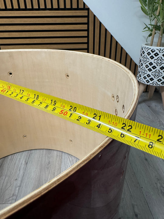 Mapex V Series Bass Drum Shell 22”x17.5” Bare Wood Project #VB9