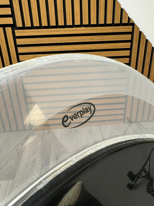 Premier Everplay Bass 22" Drum Heads (Pair) / Black & Clear #WN75