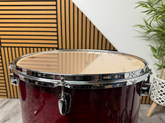 Mapex V Series Floor Tom Drum 16”x16” with Legs / Red Wood Stain #VB10