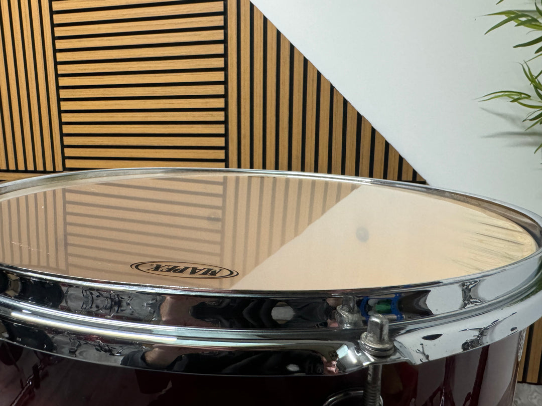 Mapex V Series Floor Tom Drum 16”x16” with Legs / Red Wood Stain #VB10
