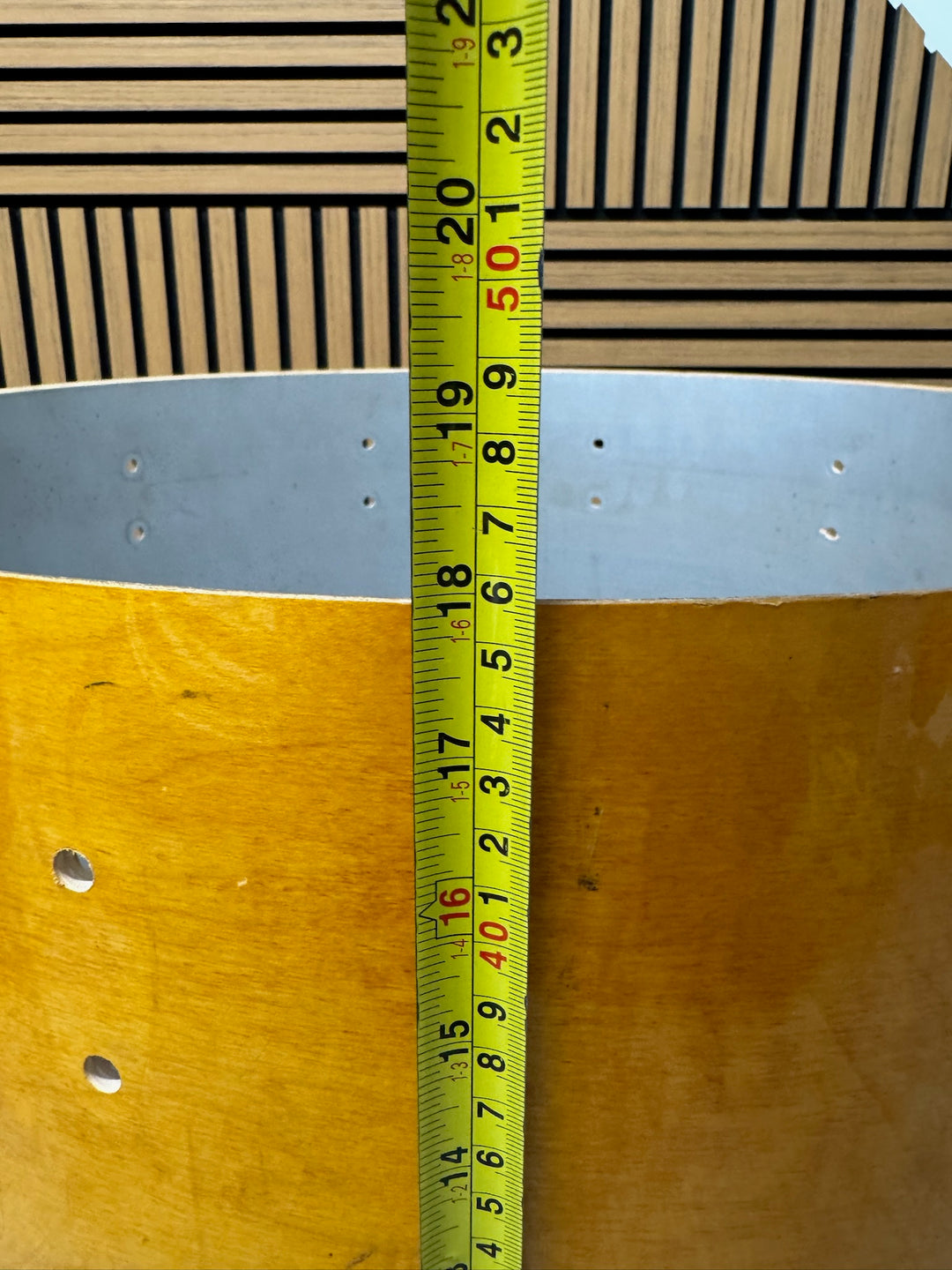 Gretsch Renown Maple Bass Drum Shell 22”x18” Bare Wood Project / Upcycle #OF48