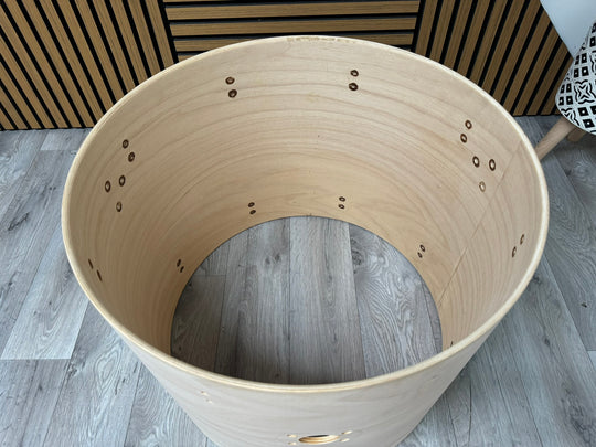 Premier Cabria Bass Drum Shell 22”x18” Bare Wood Project #WM84