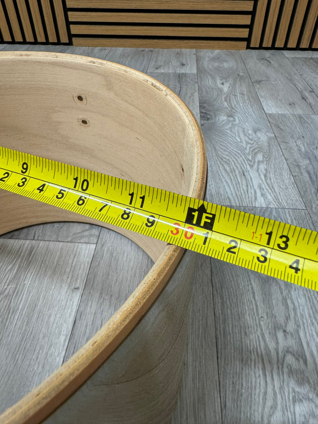 Premier Cabria Tom Drum Shell 12”x9” Bare Wood Project #WM86