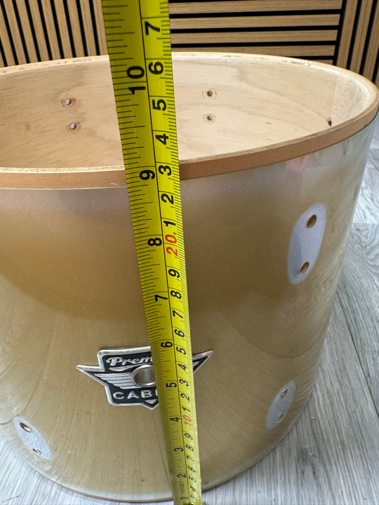 Premier Cabria Tom Drum Shell 12”x9” Bare Wood Project #WM86