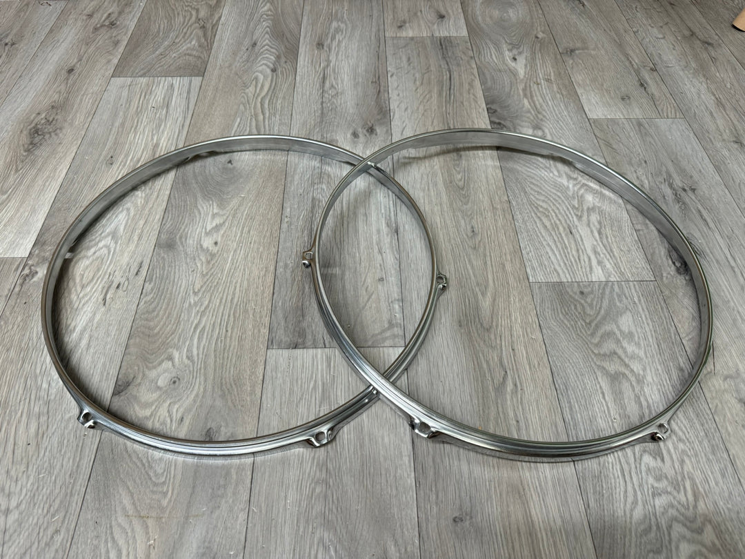 Mapex 16” Drum Hoops Rims 6-Lug Hardware Tension #WN89