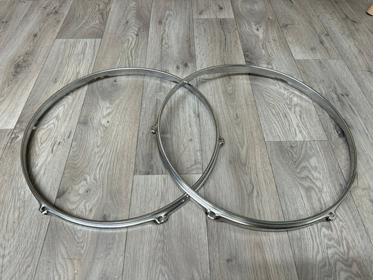 Mapex 16” Drum Hoops Rims 6-Lug Hardware Tension #WN89