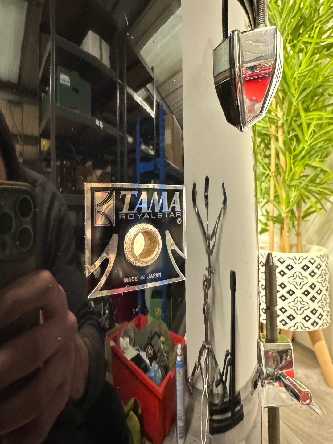 TAMA Royalstar Floor Tom Drum 16”x16” with Legs MIJ / Black #VB23