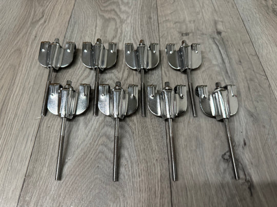 Gretsch Bass Drum Tension Rods & Claws Hardware x8 #OJ59