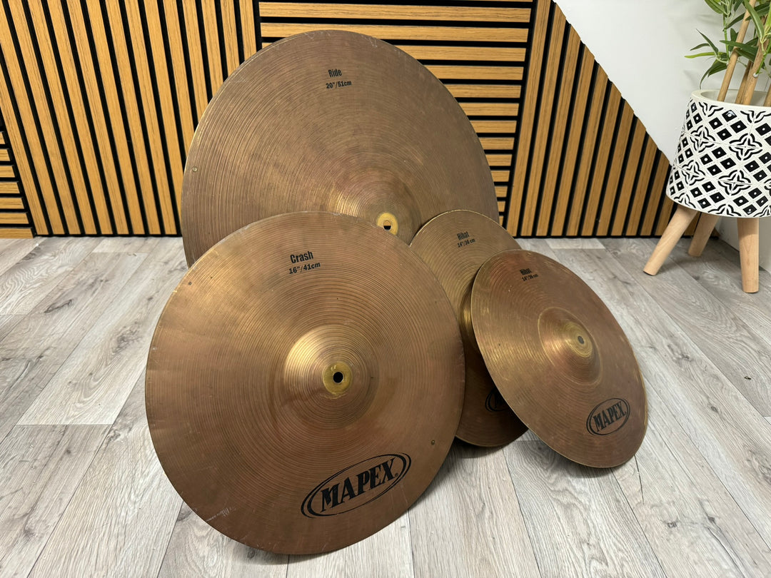 Mapex Cymbal Set / Crash / Ride / Hi Hats 20" 16" 14" #WN108