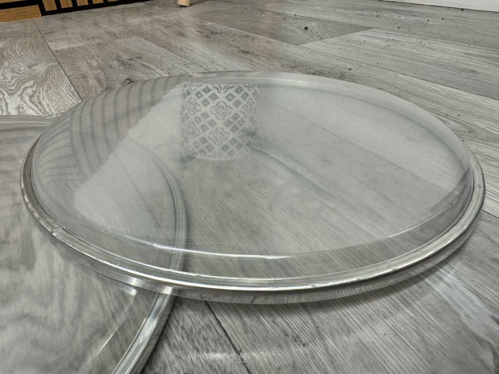 Clear Resonant Tom Fusion Drum Heads Skins Set Of 3 #OJ62
