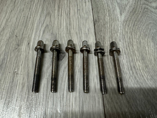 Premier Drum Tension Rods 52mm Screws Tom Hardware x6 #OJ71
