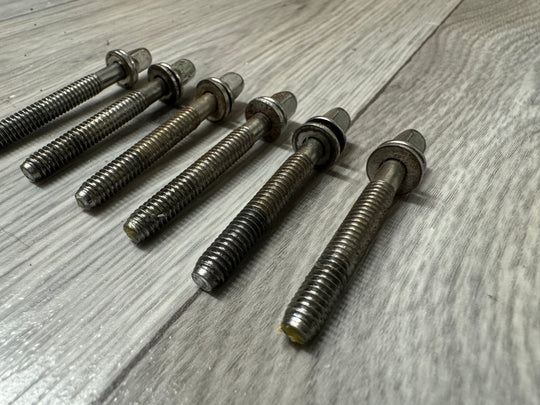 Premier Drum Tension Rods 52mm Screws Tom Hardware x6 #OJ71