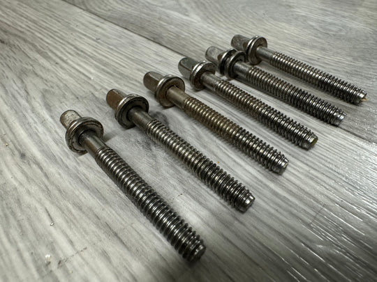 Premier Drum Tension Rods 52mm Screws Tom Hardware x6 #OJ71