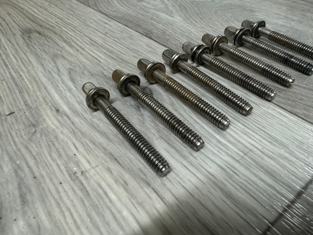 Premier Drum Tension Rods 52mm Screws Tom Hardware x8 #OJ71