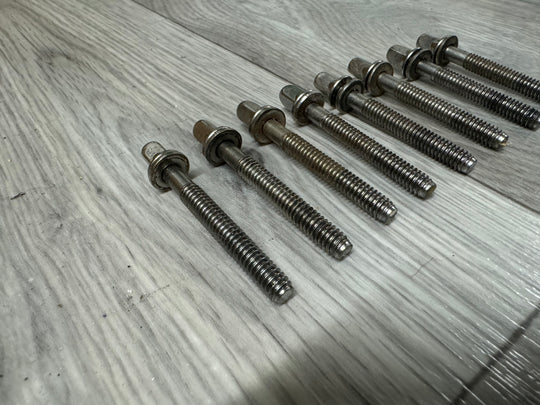 Premier Drum Tension Rods 52mm Screws Tom Hardware x8 #OJ71