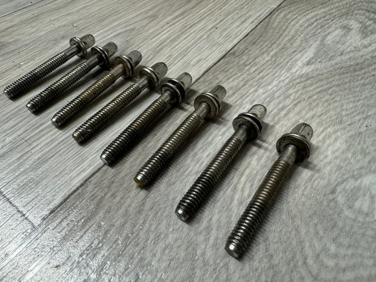 Premier Drum Tension Rods 52mm Screws Tom Hardware x8 #OJ71